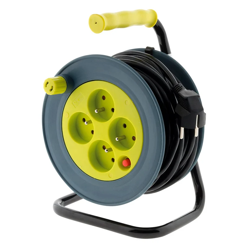 Enrouleur ménager 4x2P+T - 15m 3G1 mm² - Zenitech