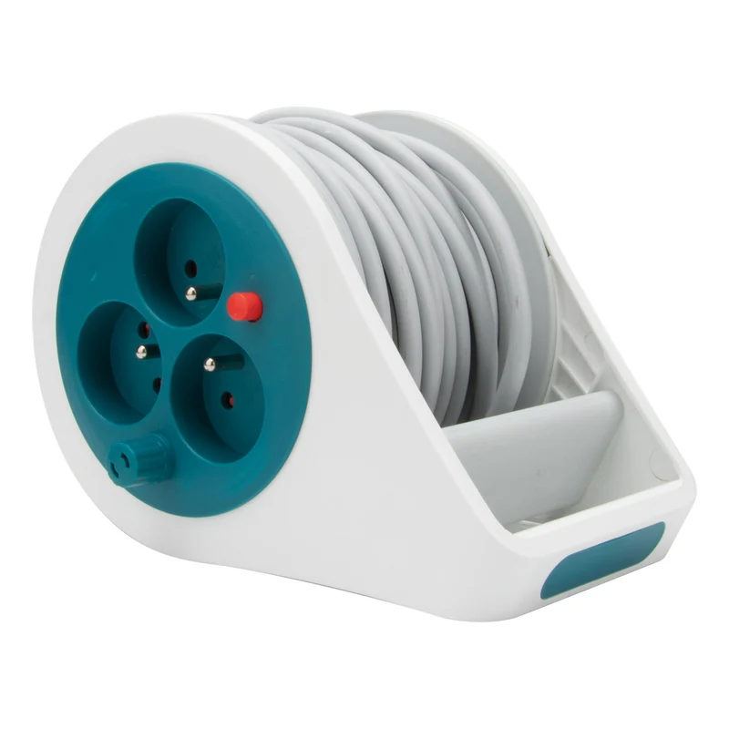 Mini enrouleur design 3 prises 2P+T - 7m - Zenitech