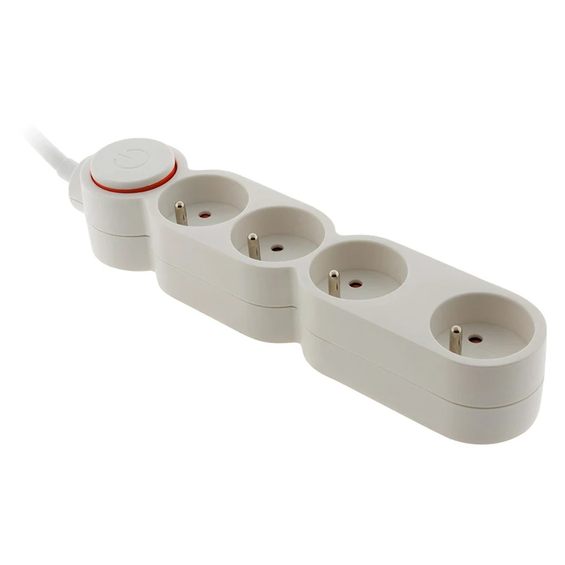 Bloc Home 4 prises 16A 2P+T + interrupteur - Zenitech