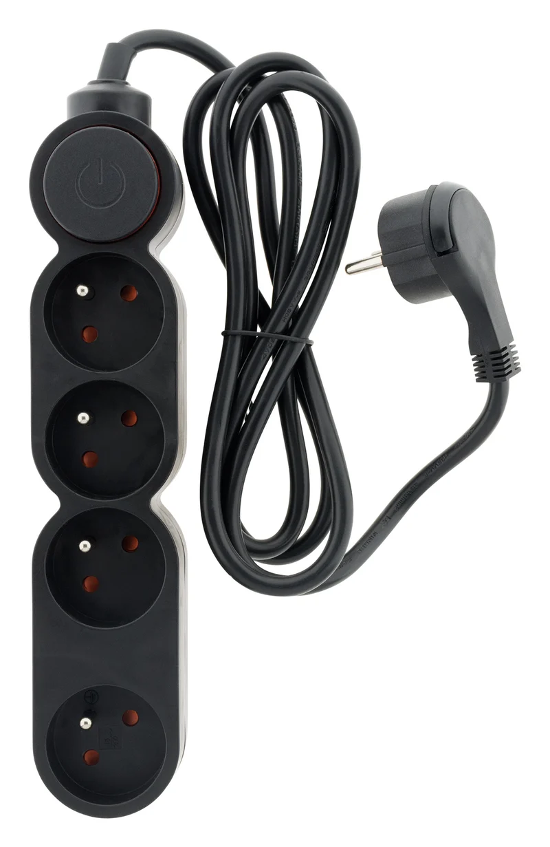 Bloc Home 4 prises 16A 2P+T + interrupteur - Zenitech