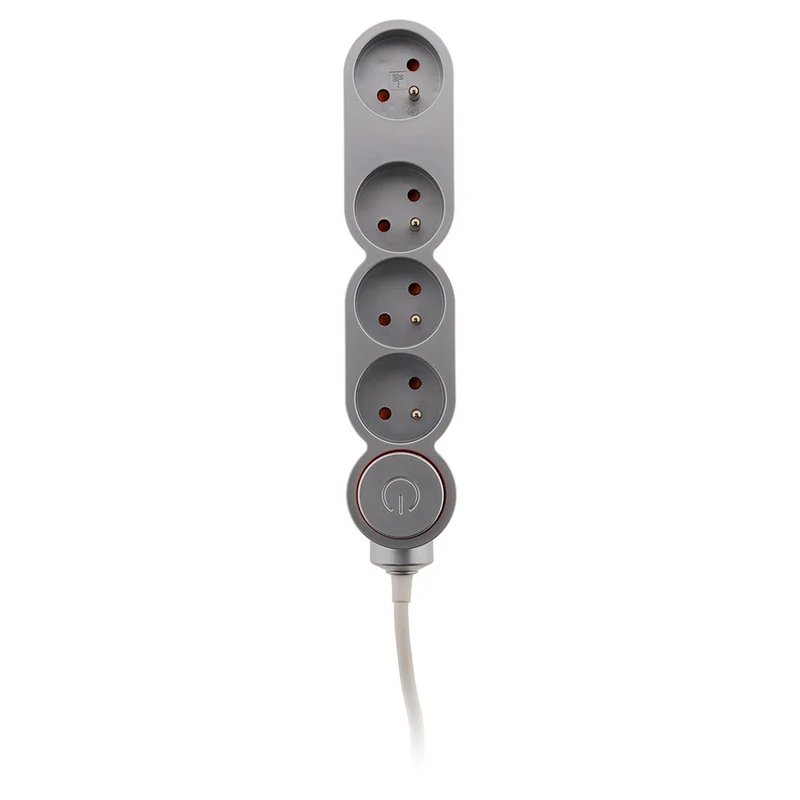 Bloc Home 4 prises 16A 2P+T + interrupteur - Zenitech