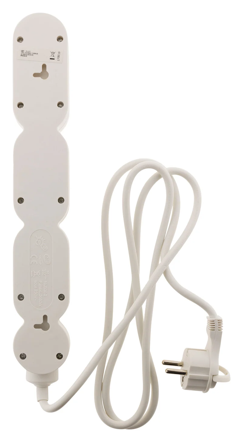 Bloc Home 4 prises 16A 2P+T + interrupteur - Zenitech