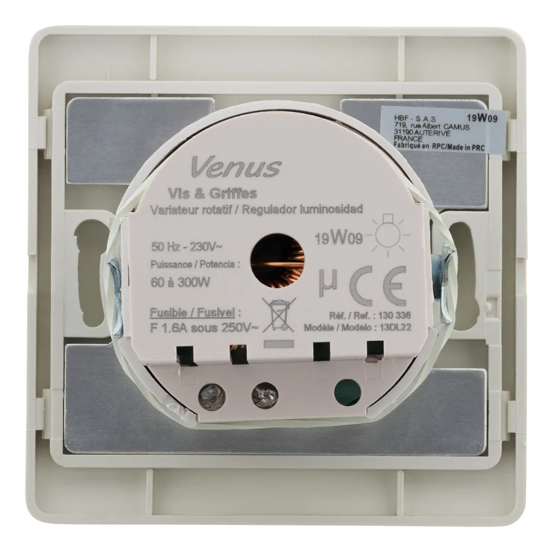 Variateur 60 - 300 Watts - Blanc - Venus - Zenitech