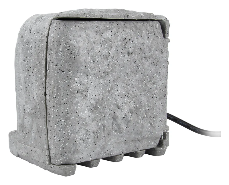 Bloc pierre 4x16A + 2 interrupteurs 1,5m - Gris - Zenitech