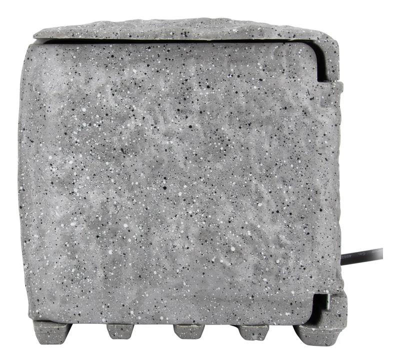 Bloc pierre 4x16A + 2 interrupteurs 1,5m - Gris - Zenitech