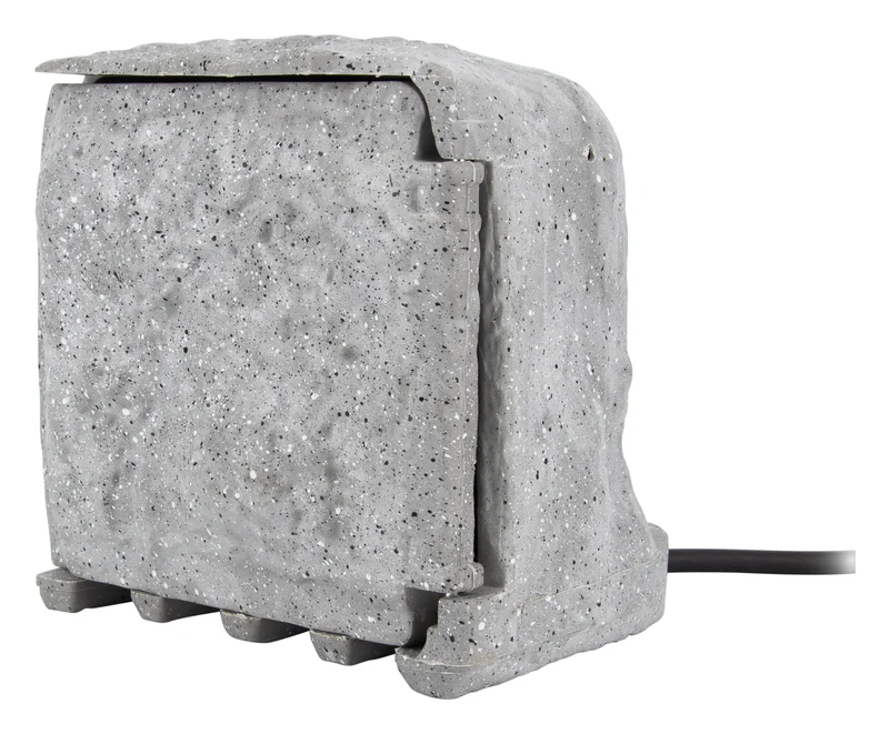Bloc pierre 4x16A + 2 interrupteurs 1,5m - Gris - Zenitech