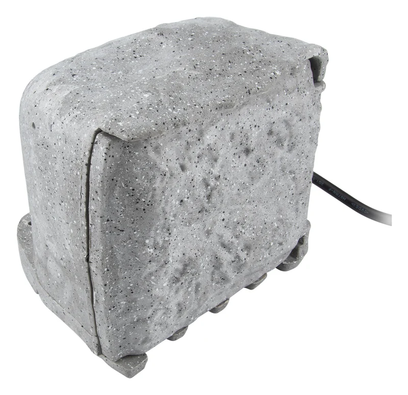 Bloc pierre 4x16A + 2 interrupteurs 1,5m - Gris - Zenitech