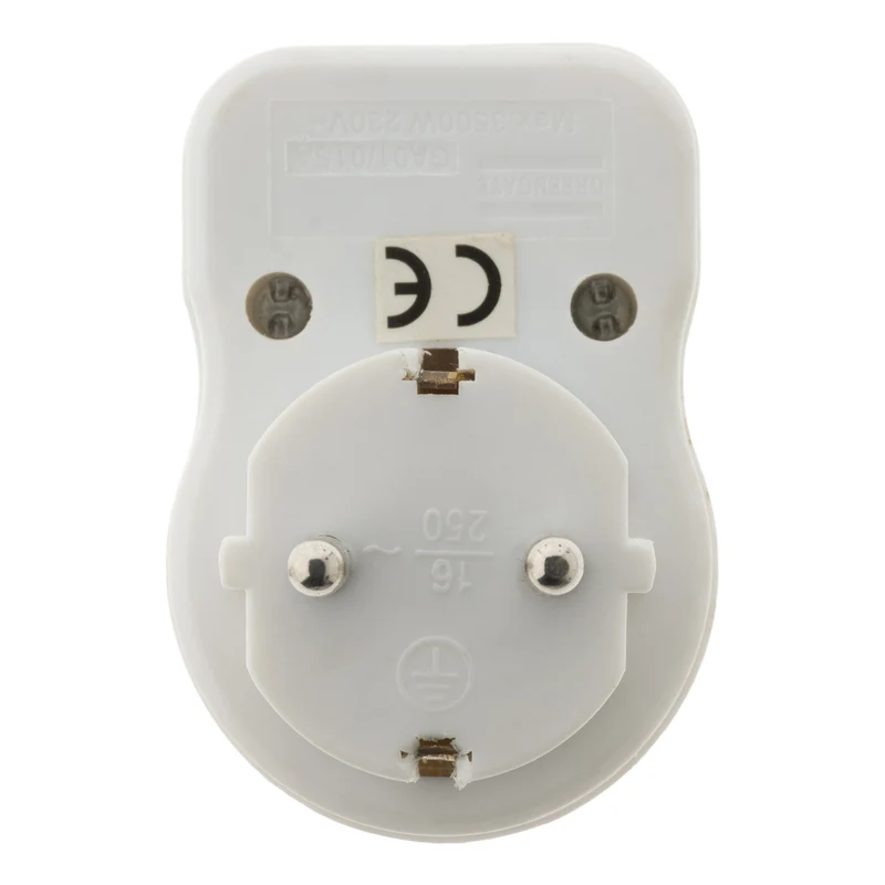 Prise Schuko 16A + interrupteur - Blanc - Zenitech