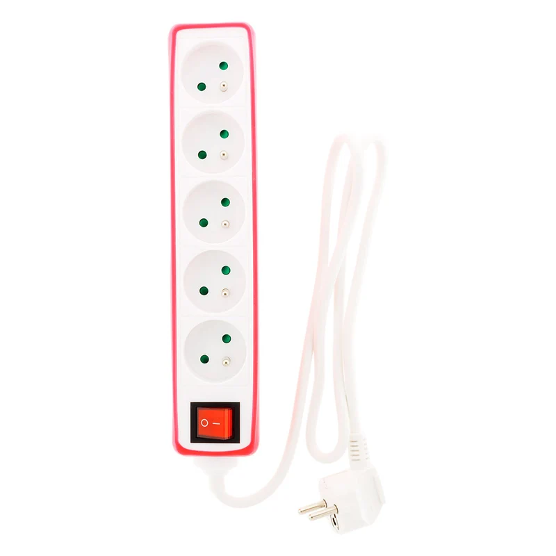 Multiprise 5x16A 2P+T + interrupteur + housse - Zenitech