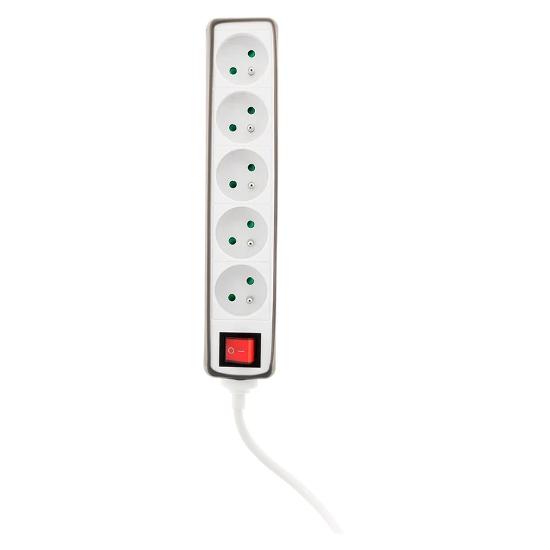 Multiprise 5x16A 2P+T + interrupteur + housse - Zenitech