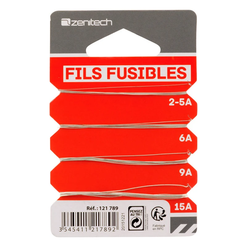 Fils fusibles - norme CE - Zenitech