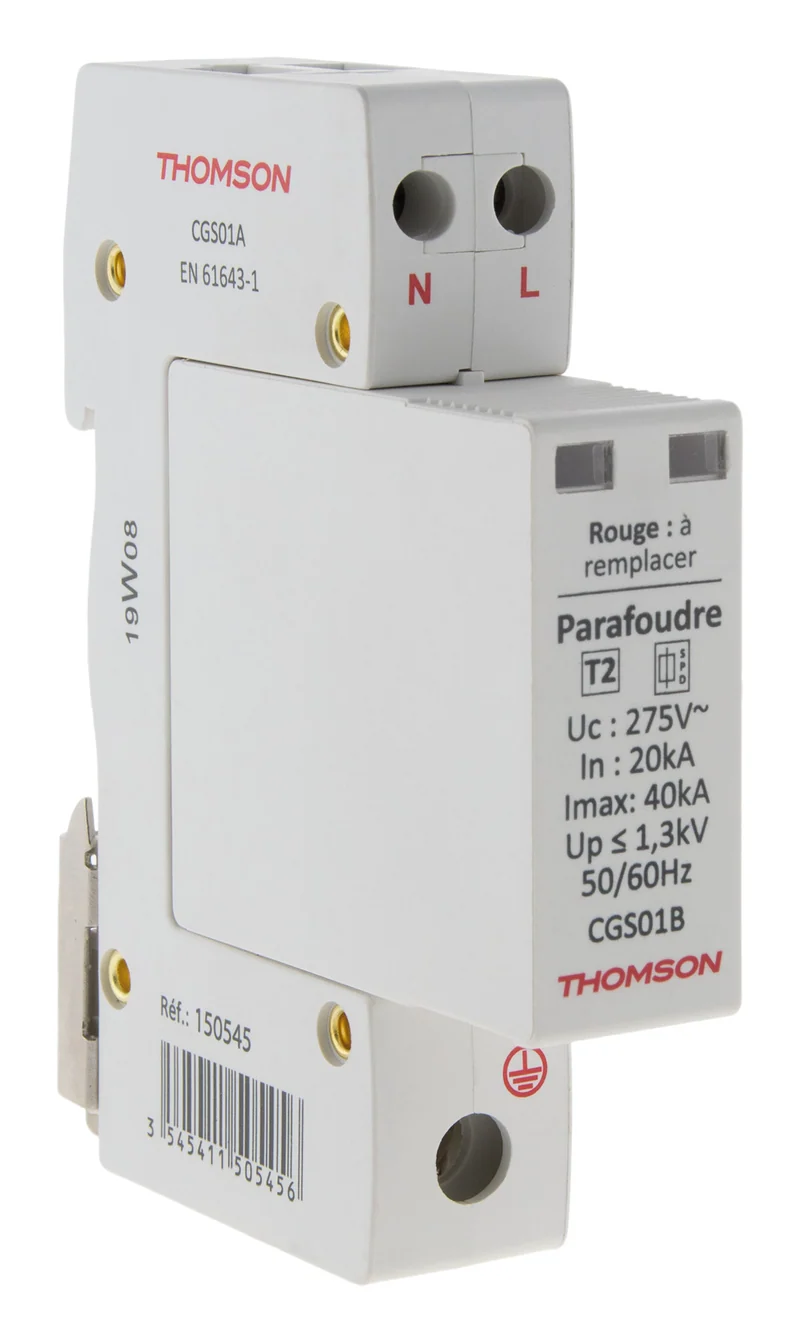 Parafoudre modulaire Ph+N idéal T2 - 40KA - Thomson