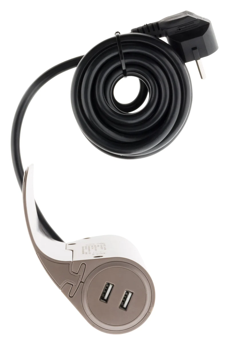 Multiprise canapé 1 prise 2P+T 16A + 2 USB - Thomson