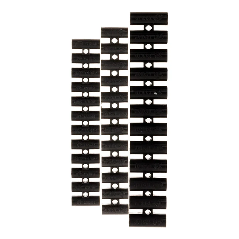 Lot 5 barrettes 3x6mm² + 2x10mm² - Noir - Zenitech