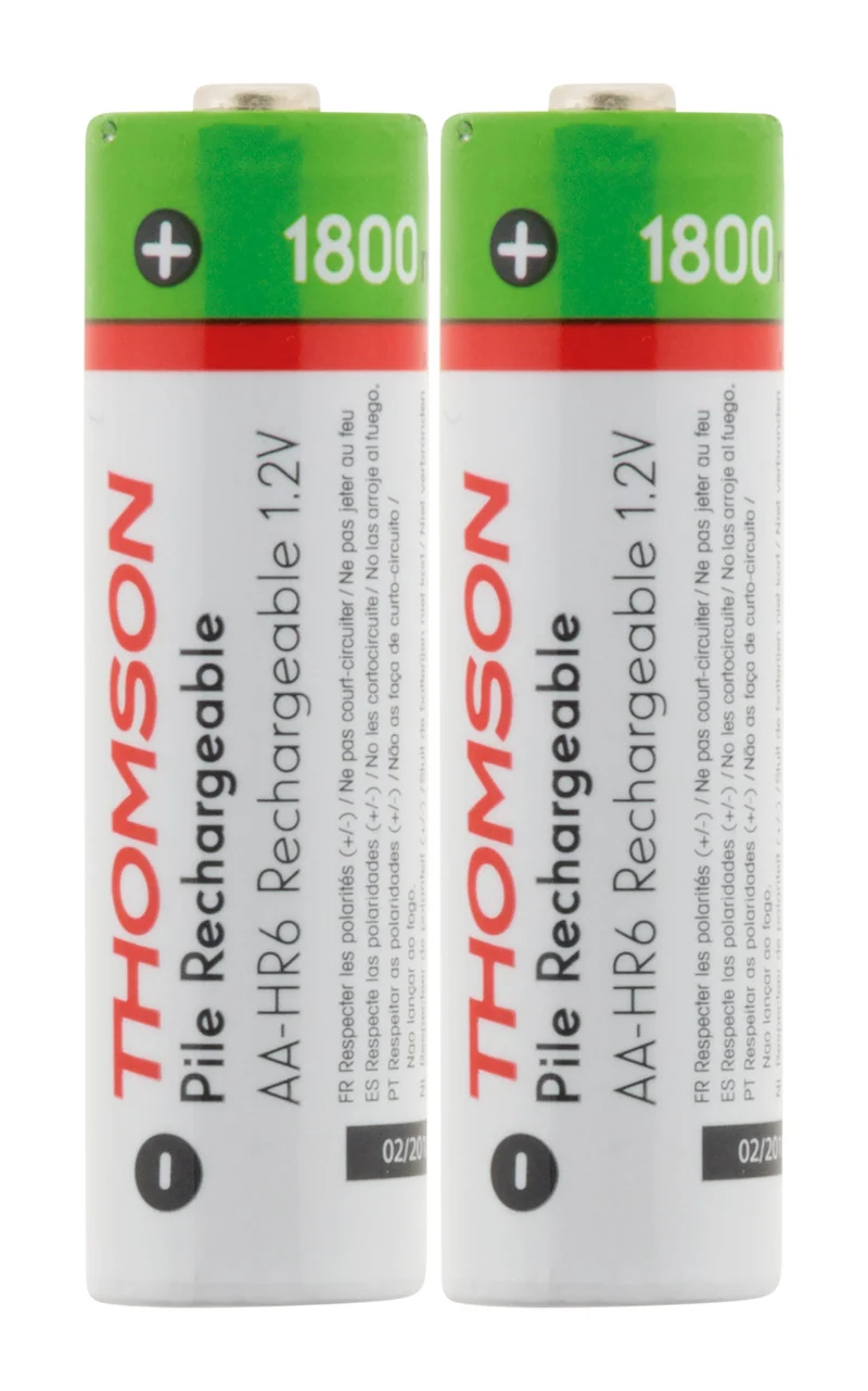 Pack de 2 piles rechargeables HR06 AA 1800 mAh - Thomson