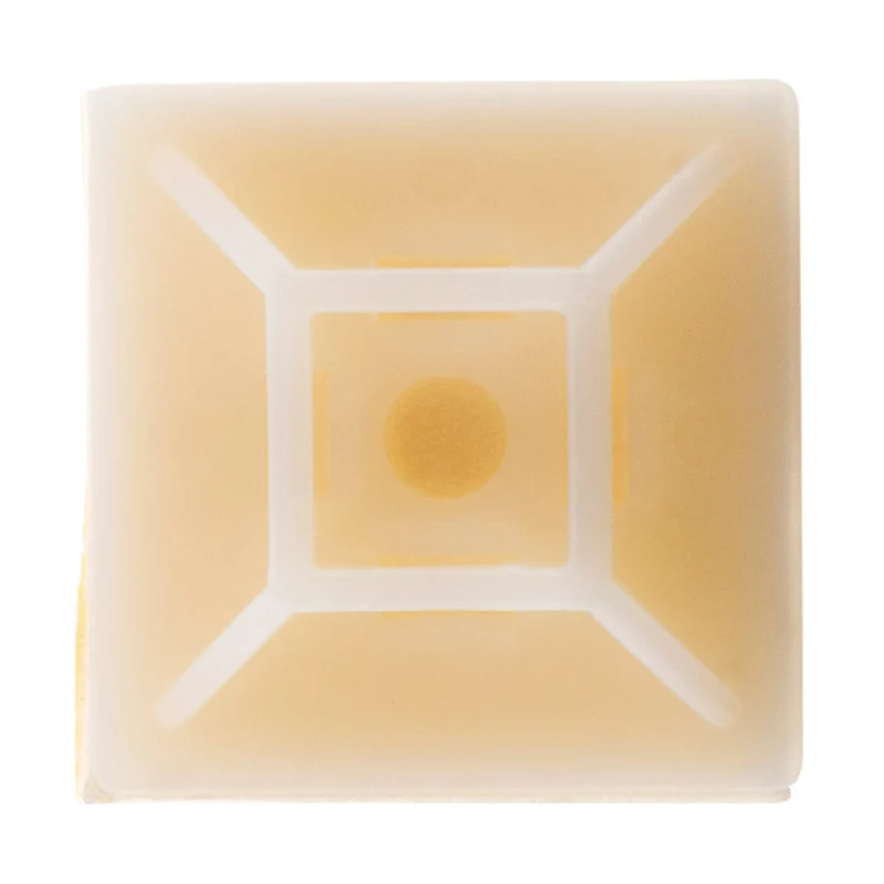 Lot de 10 embases adhésives colliers de câblage - Zenitech