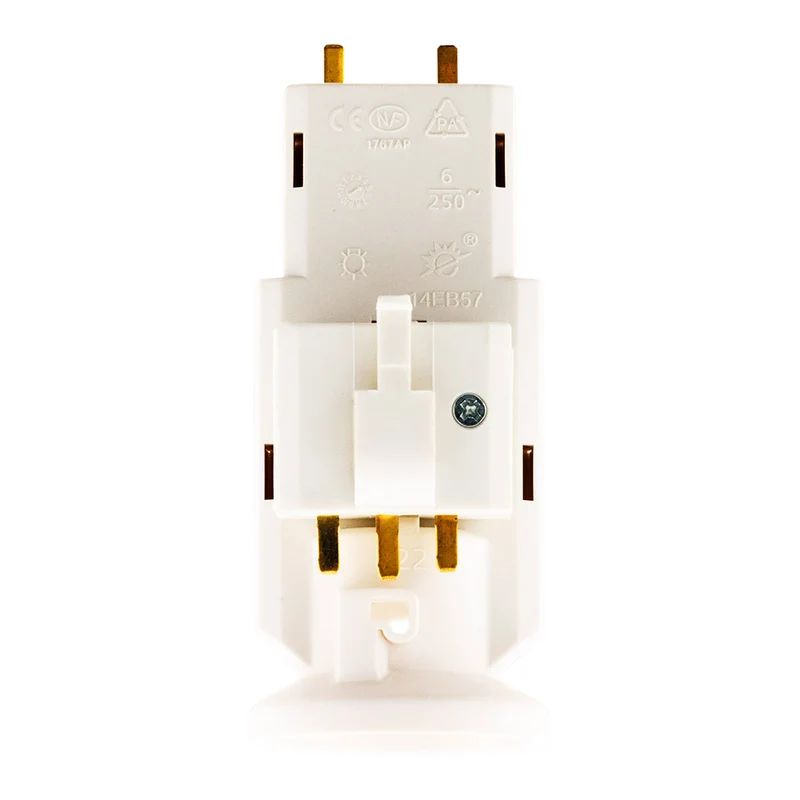 Douille avec Fiche DCL 6A 250V B22 - Blanc - Zenitech