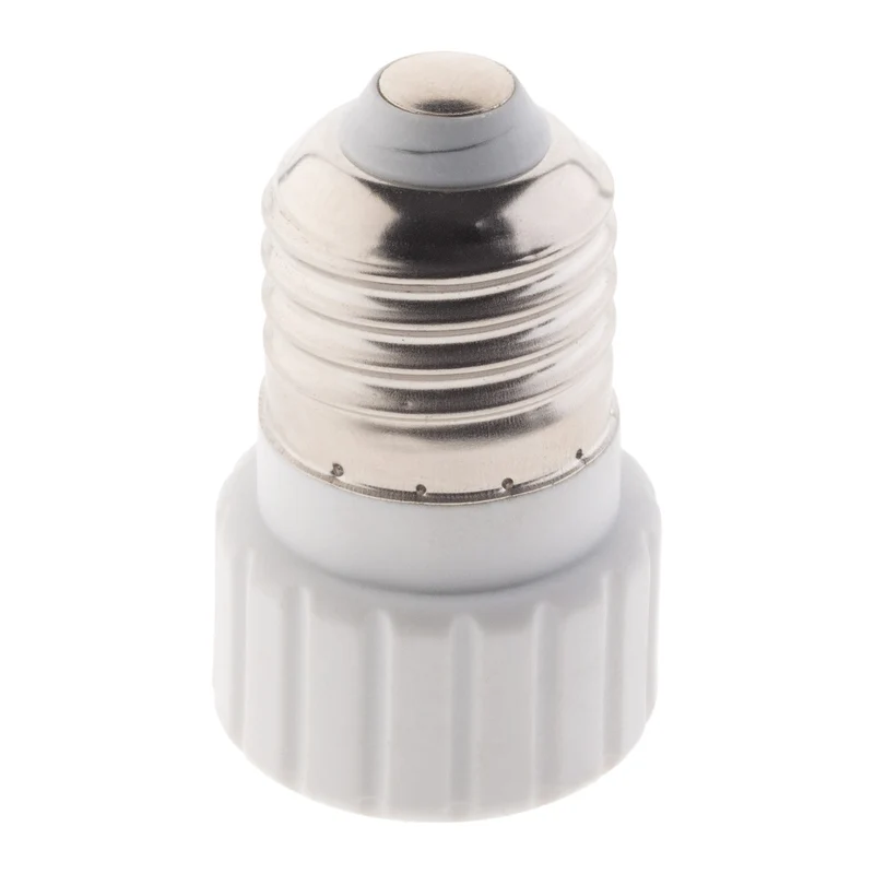 Adaptateur de douille E27 vers GU10 à visser - Compatible LED - Blanc - Zenitech