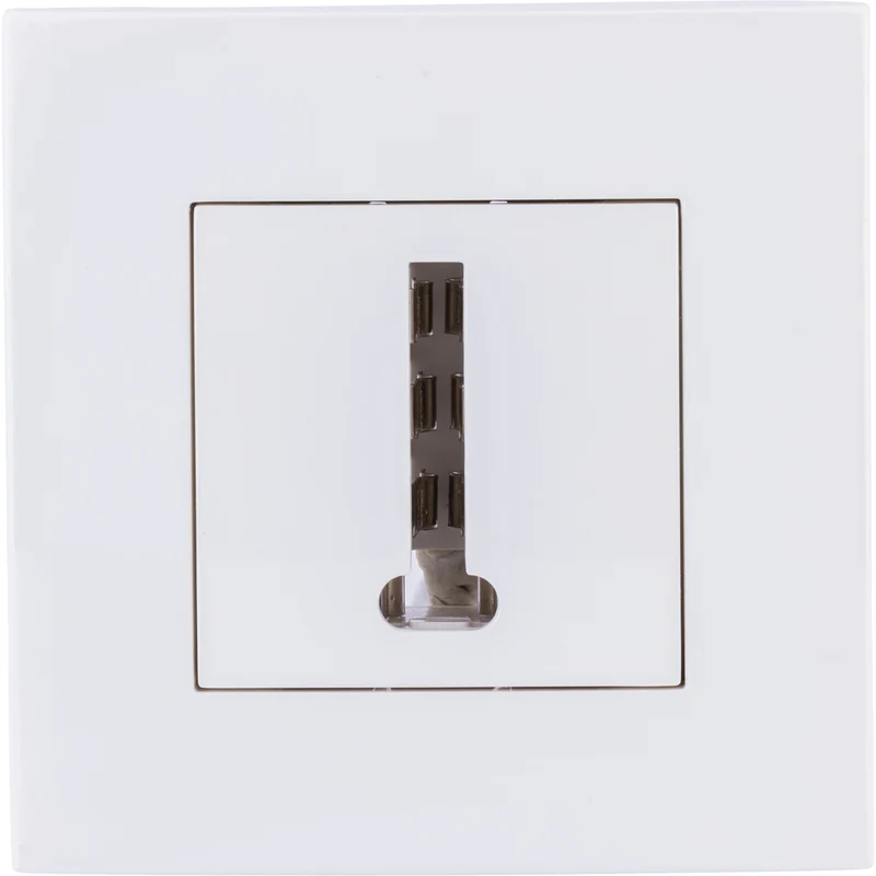 Prise RJ45 encastrée + plaque de finition Kalya - Blanc - Zenitech