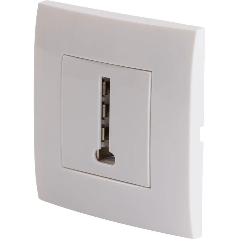 Prise RJ45 encastrée + plaque de finition Kalya - Blanc - Zenitech