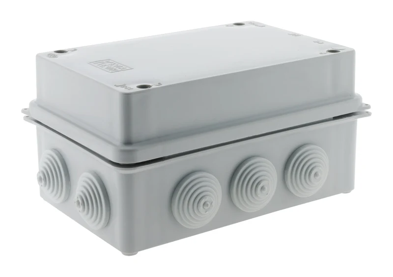 Boîte dérivation IP54 à visser 1/4 de tour 175 x 110 x 83mm - Gris - Zenitech