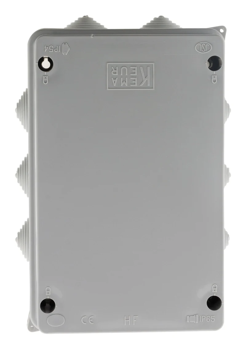 Boîte dérivation IP54 à visser 1/4 de tour 175 x 110 x 83mm - Gris - Zenitech
