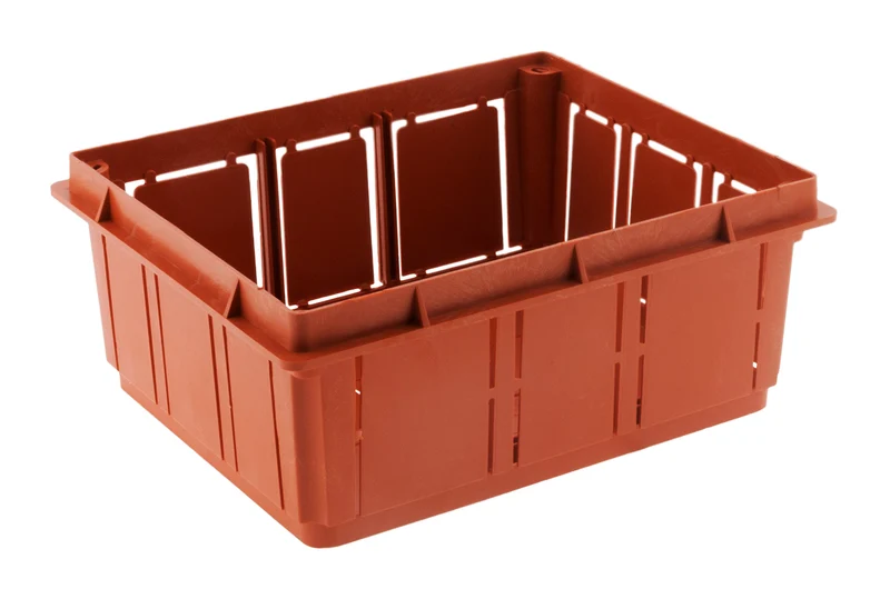 Boîte de dérivation à encastrer 160 x 130 x 70mm - Rouge - Zenitech