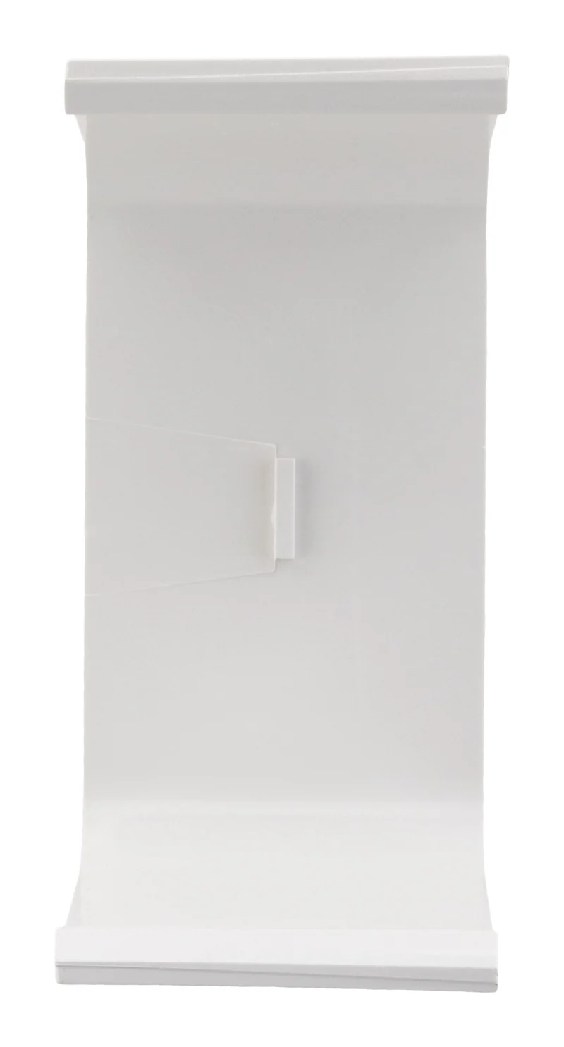 Joint d'intersection raccord goulotte clim - 80x60mm - Blanc Ral 9001 - Zenitech