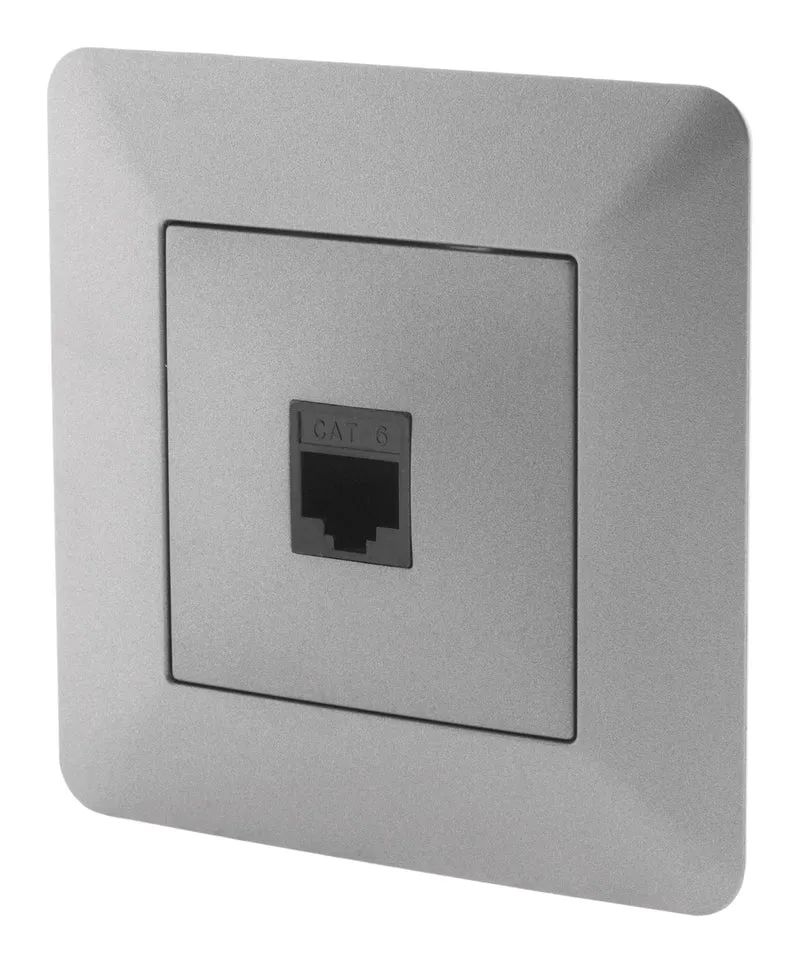Prise téléphone RJ45 Artezo - titanium - Zenitech