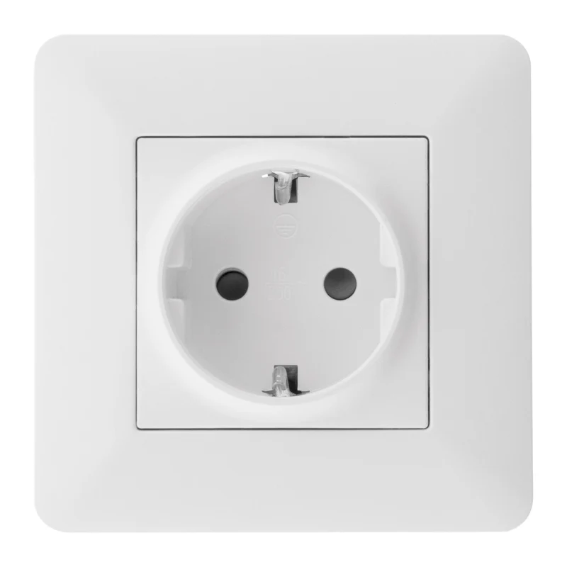 Prise encastrable Schuko 16A - Blanc - Artezo - Zenitech