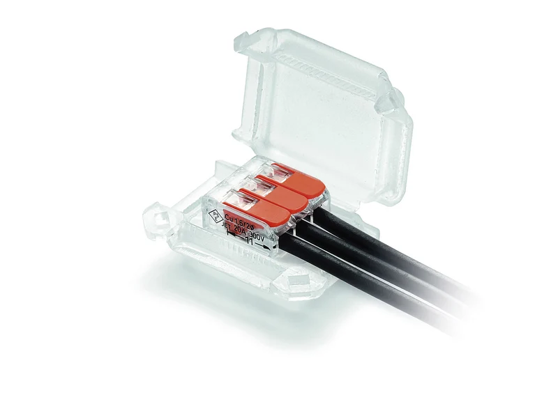 Lot de 4 boîtiers de connexion étanches IPX8 3 entrées S221 - Wago